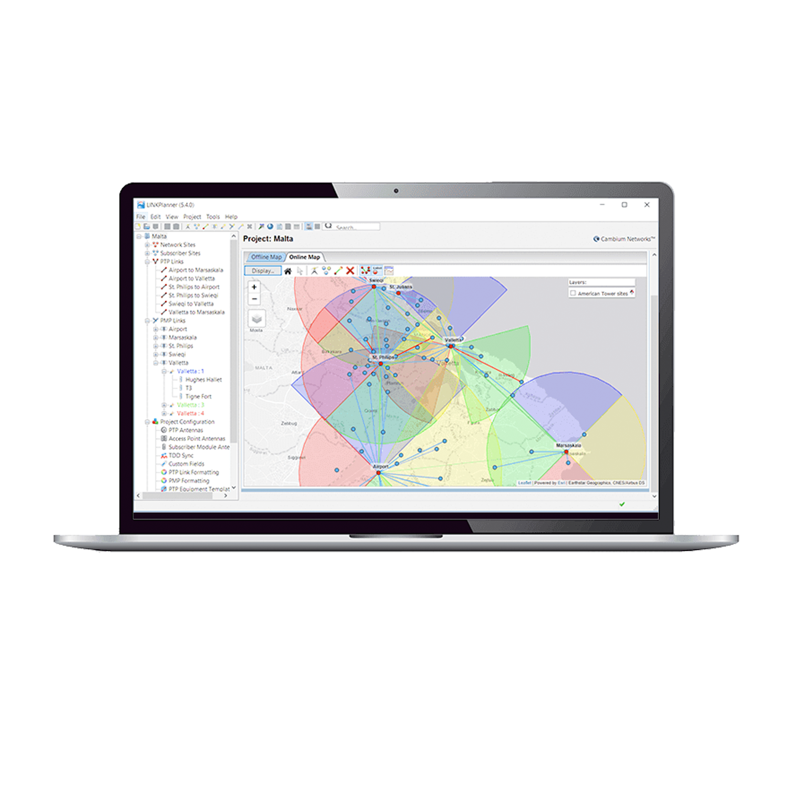 Telestar System Telecommunications Rome (Italy) Telestar System Telecommunications Rome (Italy) Link Planner Cambium Network