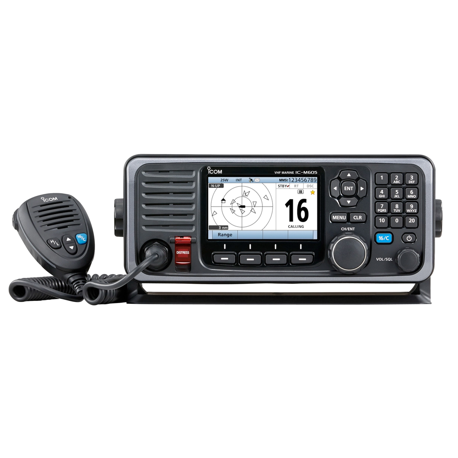 Telestar System Telecommunications Rome (Italy) mobile radios for sea transportation ICOM IC-M605EURO