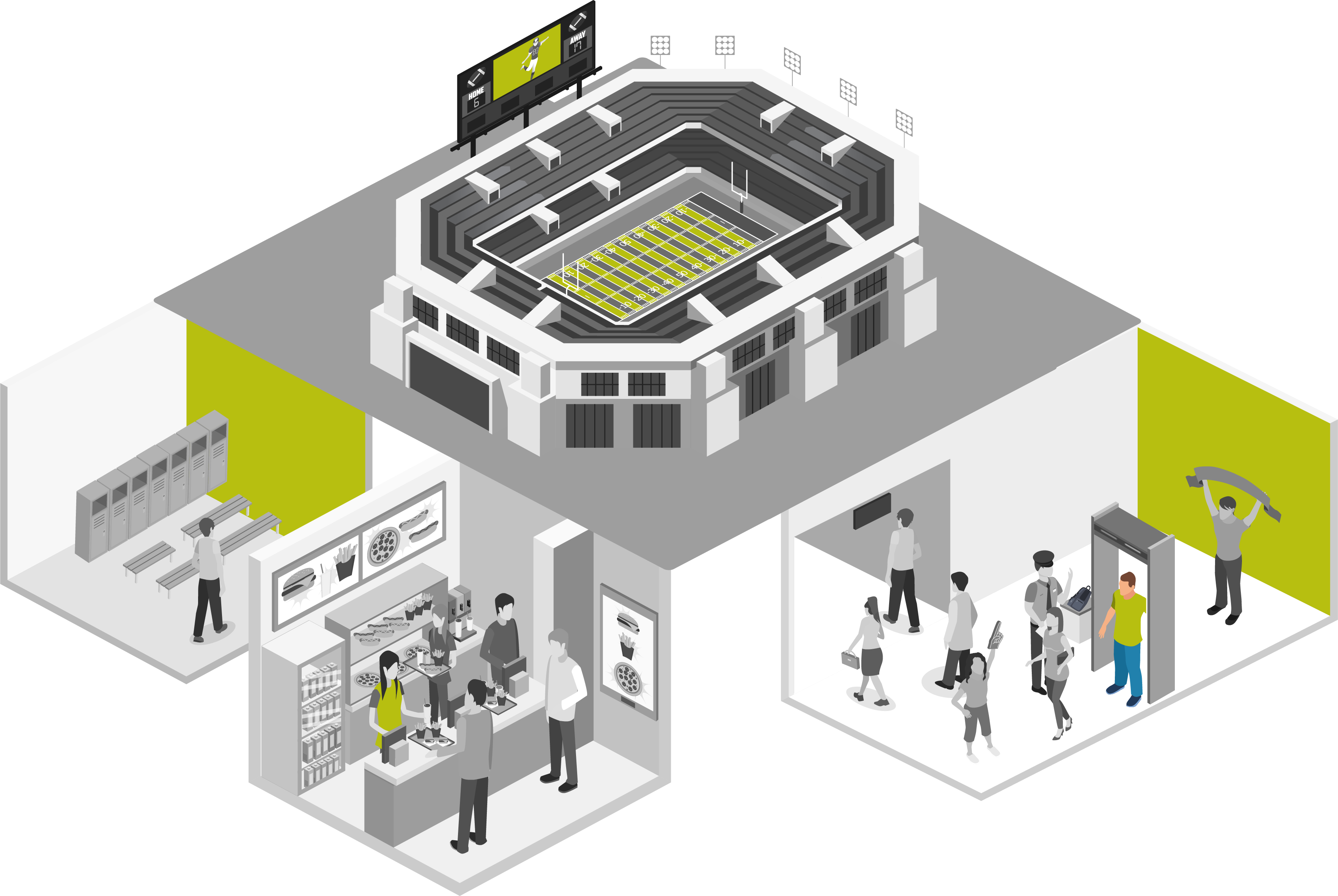 SafeStadiums Isometric Flooplan